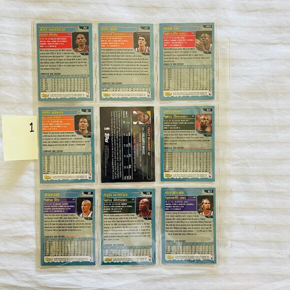 Lot of 9 BASKETBALL SPORTS CARDS. - Picture 4 of 8